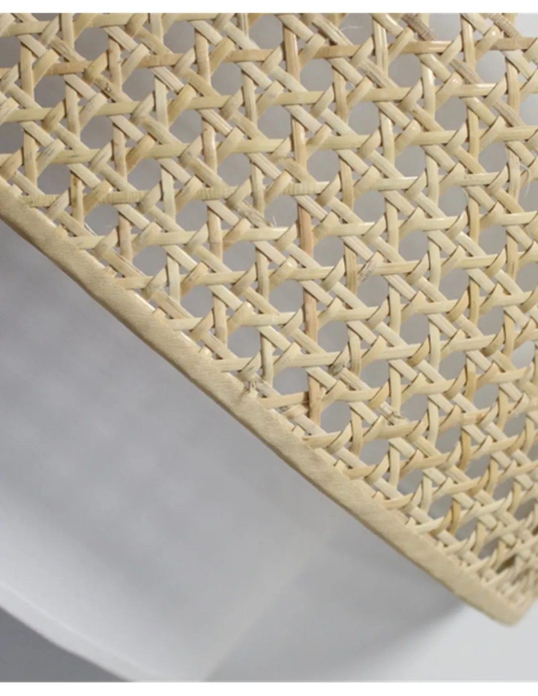 Aplique de pared Lovina - IDP Lampshades – Diseño natural, pantalla de rejilla acabado crudo
