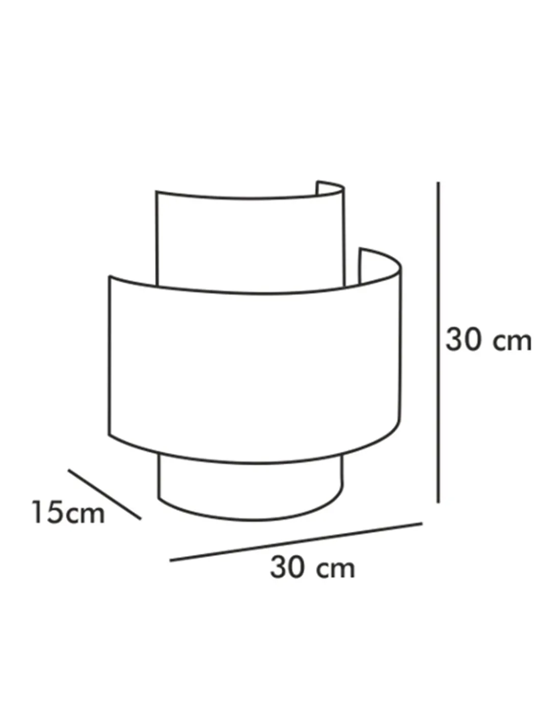 Aplique de pared Lovina - IDP Lampshades – Diseño natural, pantalla de rejilla acabado crudo
