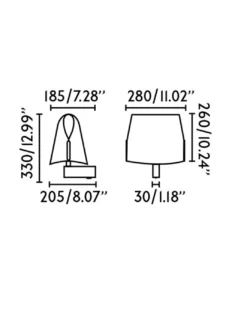 Aplique de pared Luang - Faro - Pantalla de pergamino en blanco o camel