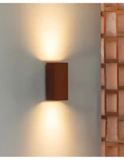 Aplique de pared Lune - Faro - Diseño rectangular, doble iluminación