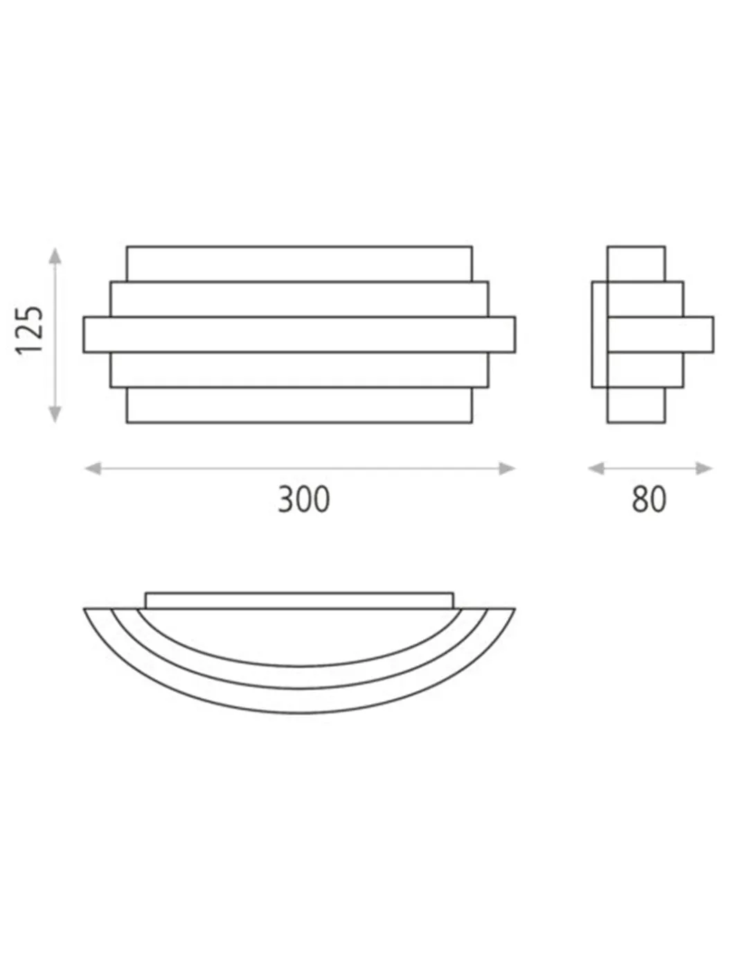 Aplique de pared Luxur - ACB - Lámpara de pared decorativa LED