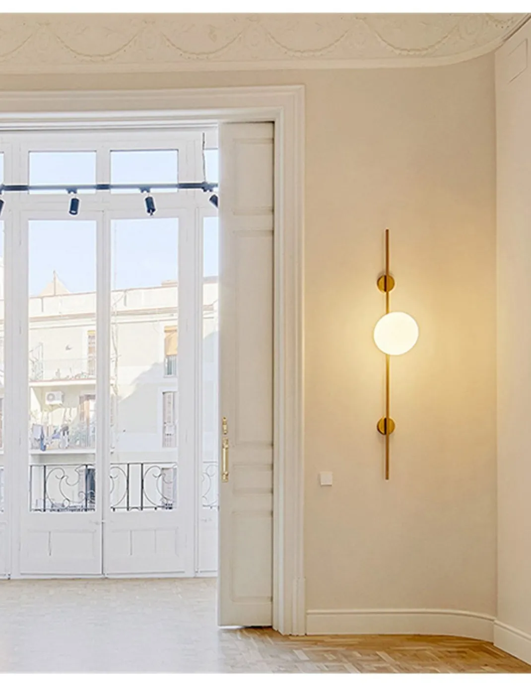 Aplique de pared Lymington – Luxcambra – Disponible en dos medidas, Lámpara tipo bola