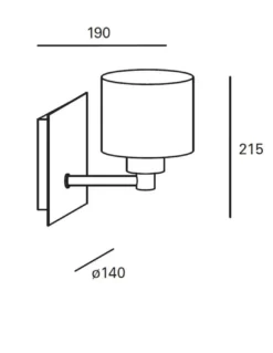 Aplique de pared Lyon – FORLIGHT – Lámpara para cabecero, Pantalla textil