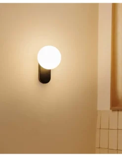 Aplique de pared Mabe - Faro - Lámpara para baño, tipo bola