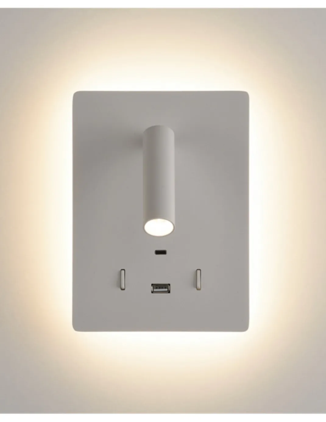 Aplique de pared Manat - ACB - Lámpara para lectura LED, doble emisión de luz