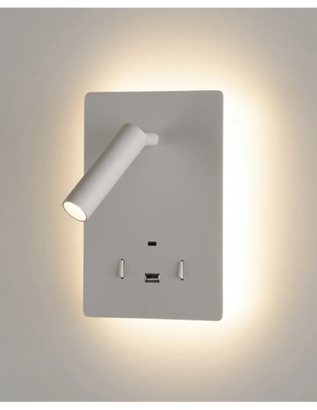 Aplique de pared Manat - ACB - Lámpara para lectura LED, doble emisión de luz