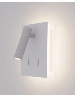 Aplique de pared Manat Mini - ACB - Lámpara de lectura con doble emisión de luz