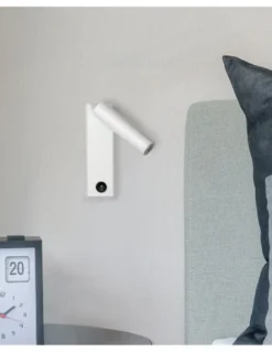 Aplique de pared Manhattan – Luxcambra – Lámpara de lectura LED, diseño moderno en blanco o negro