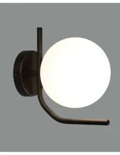 Aplique de pared Maui - ACB - Lámpara decorativa con pantalla esférica, IP44