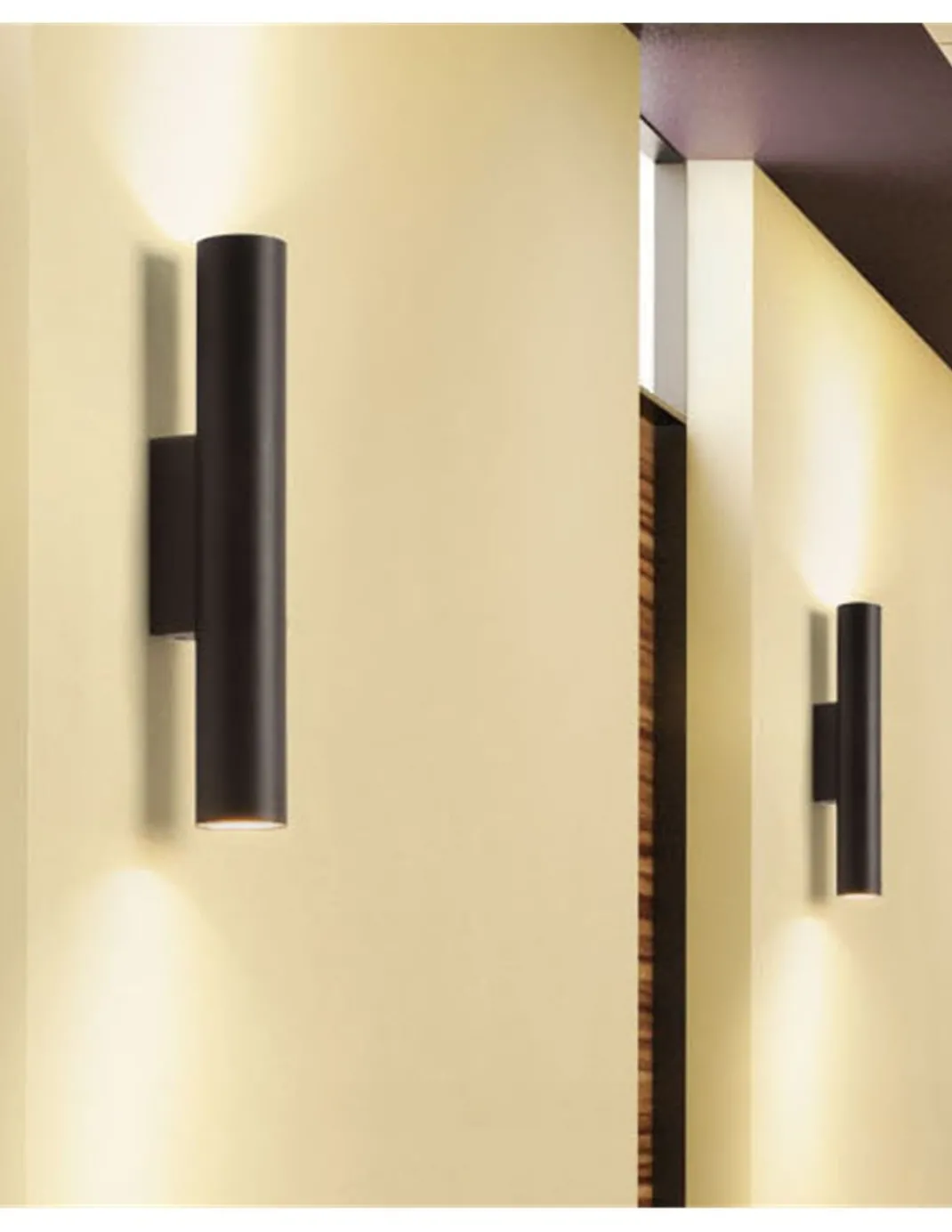 Aplique de pared Meds – FORLIGHT – Doble emisión de luz, estructura de aluminio en negro