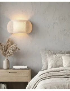 Aplique de pared Mirta - ACB - Pantalla con tiras textiles