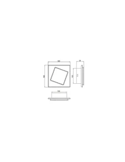 Aplique de pared moderno Dakla - Mantra