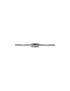 Aplique de pared Morne - Mantra - Lámpara para espejo de baño, Negro+Cromo+Blanco, LED 4000K