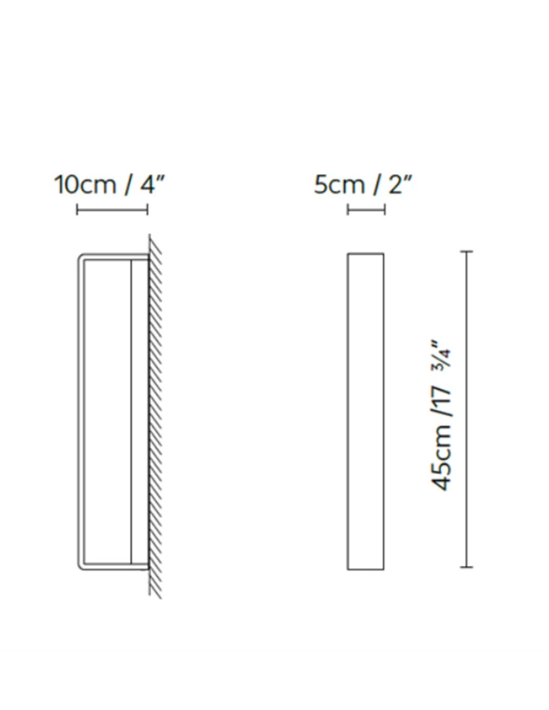 Aplique de pared Myn W Glass - B.lux - Diseño vertical con vidrio estriado y luz LED difusa