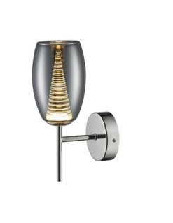 Aplique de pared Nebula – Schuller – Doble tulipa de cristal espejado