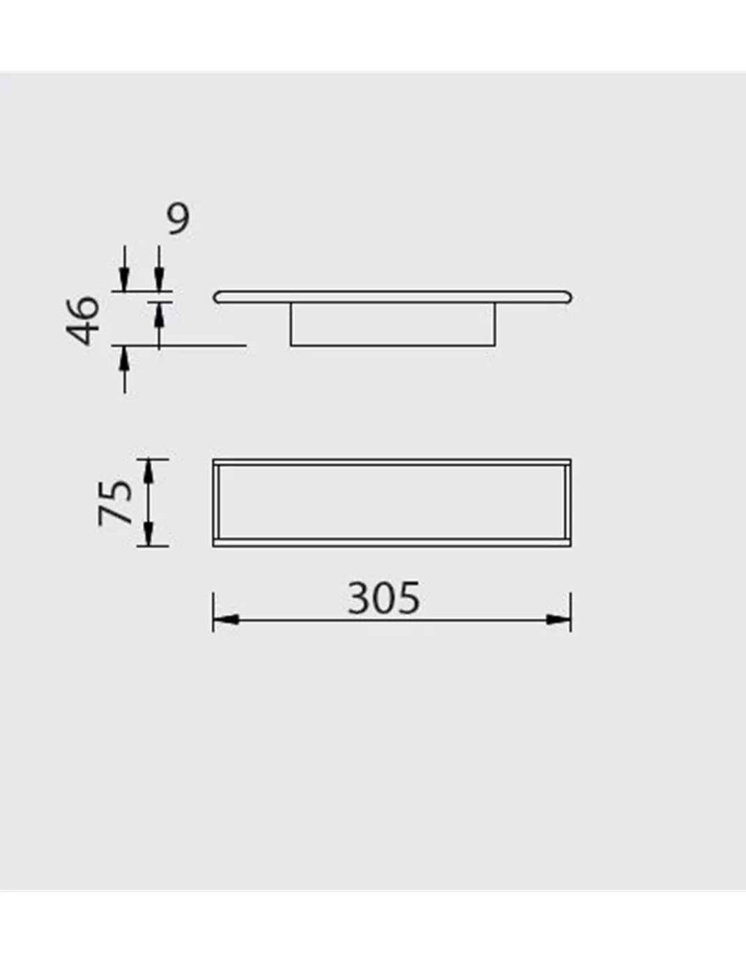 Aplique de pared Nelson – Mantra – Diseño minimalista, LED regulable
