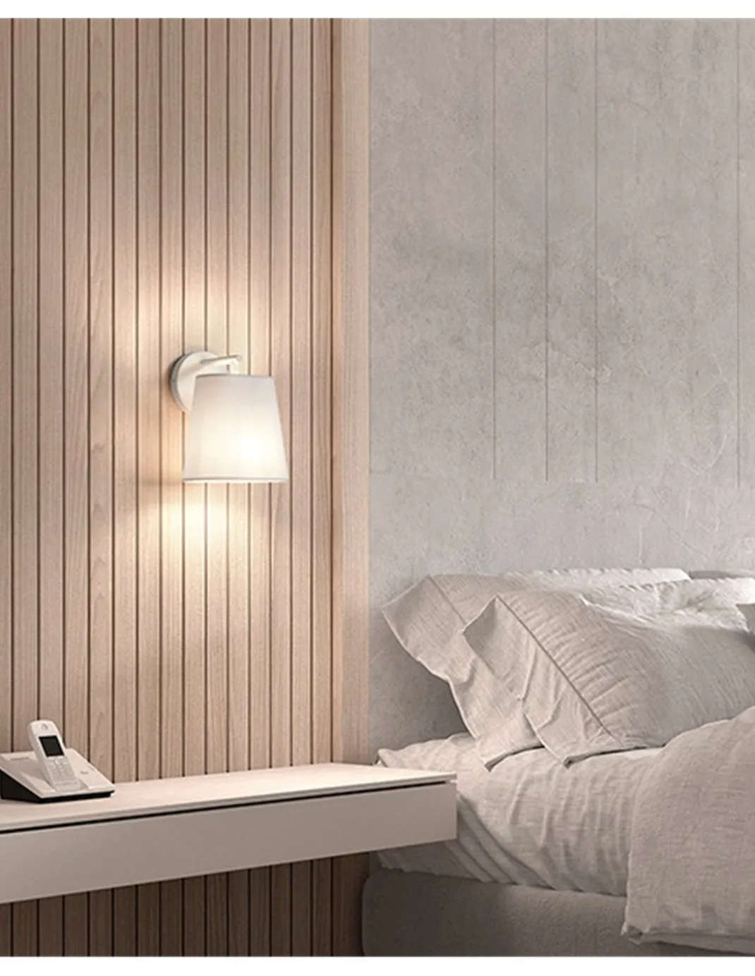 Aplique de pared Nemo - Novolux Lighting - Lámpara con pantalla de tela colgante