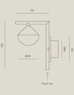 Aplique de pared Nino – Aromas – Lámpara de pared de mármol+cristal, LED 3000K, Dorada