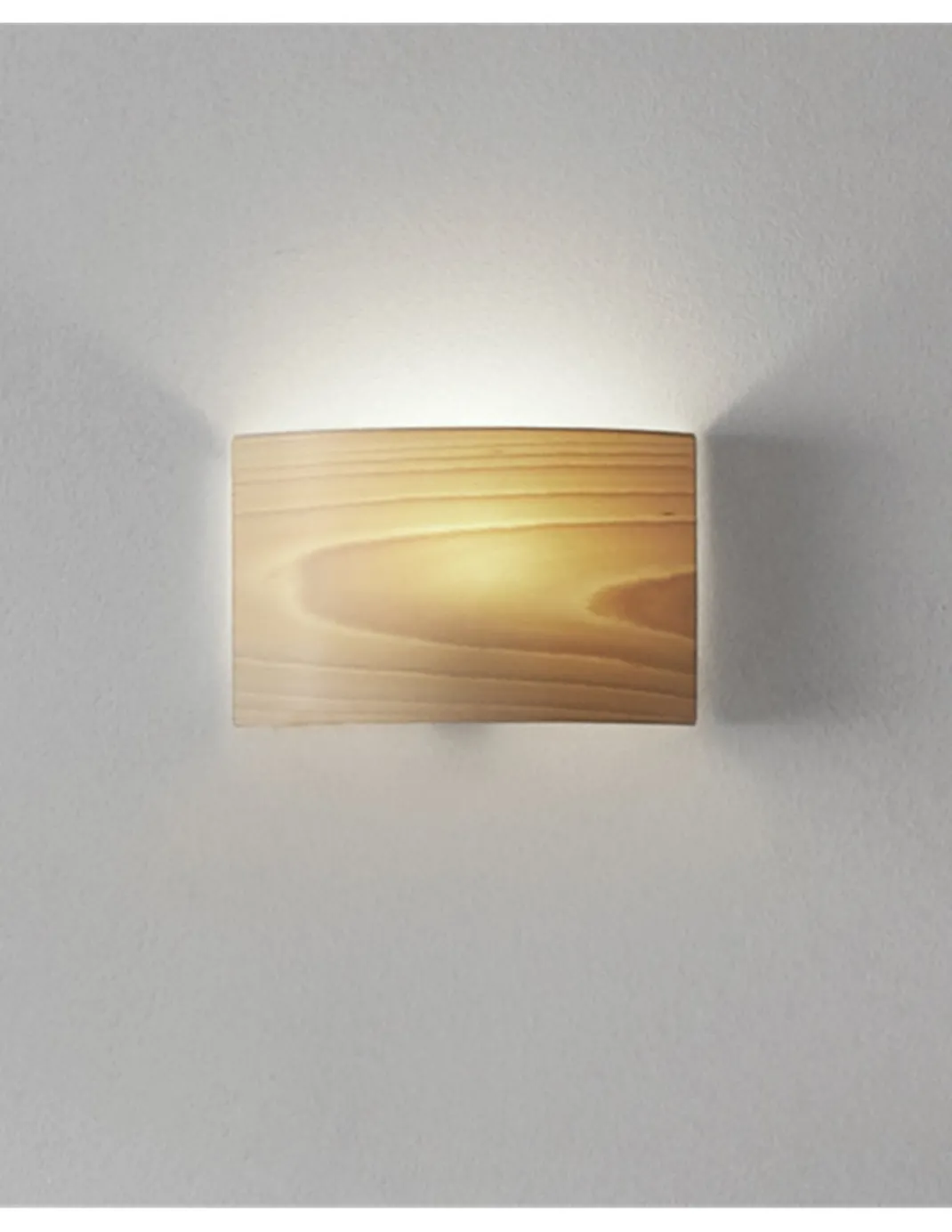 Aplique de pared Nordic – Massmi – Lámpara nórdica de madera, Acabado blanco