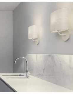 Apliquede pared Nordic – Massmi – Lámpara de madera blanca, 1xE27