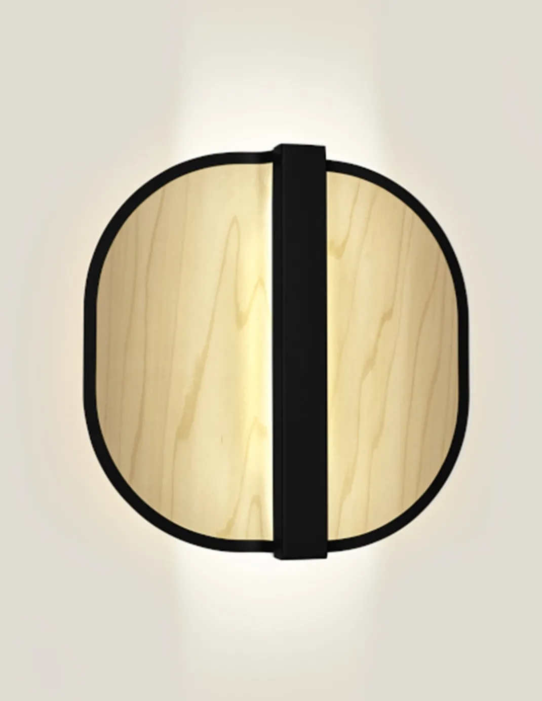 Aplique de pared Omma – LZF – Pantalla de madera natural, LED regulable