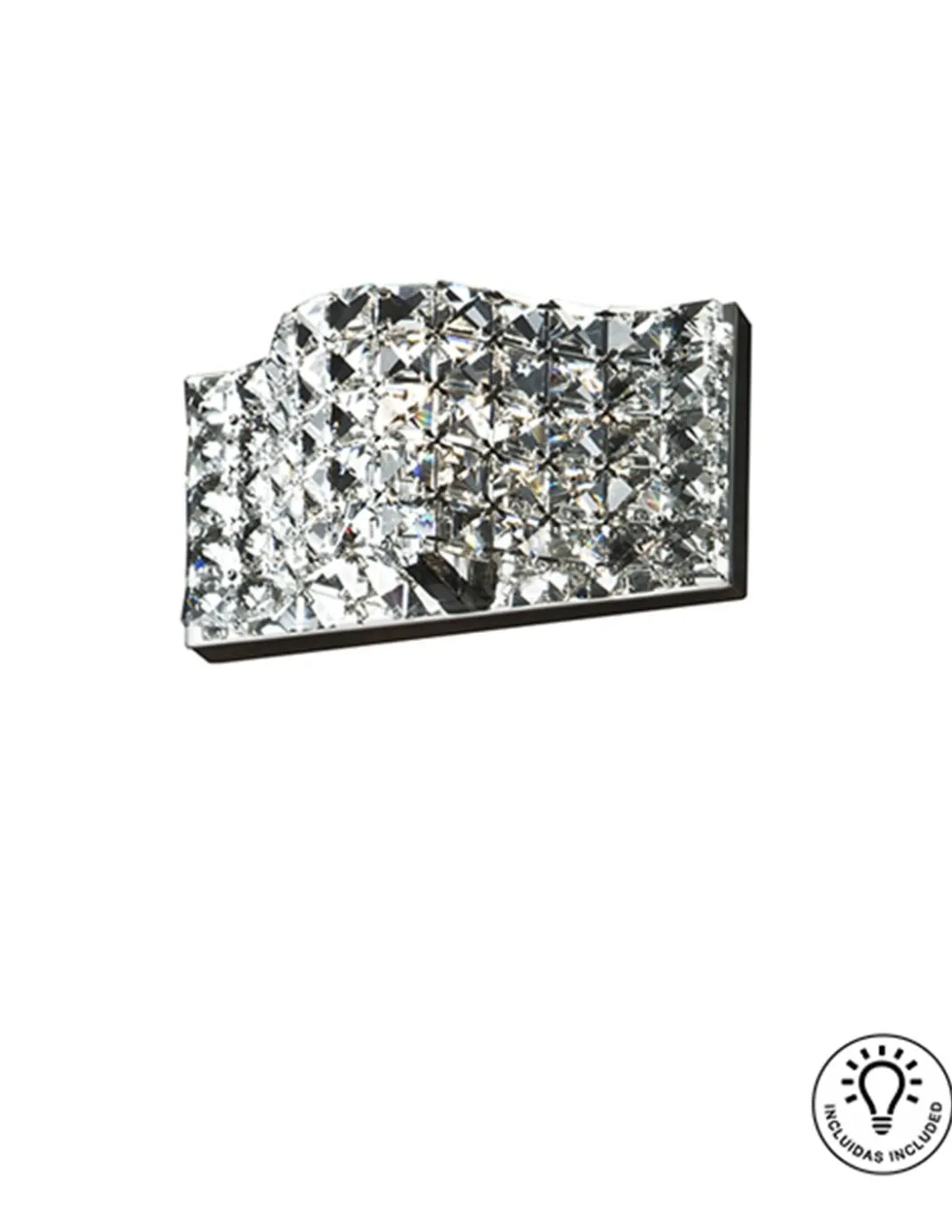 Aplique de pared Onda – Schuller – Pantalla de malla de cristales
