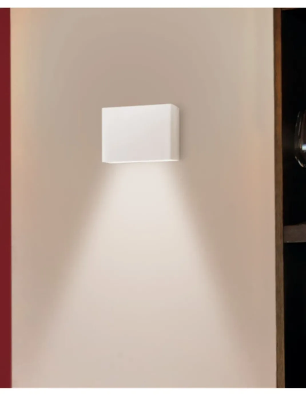 Aplique de pared O-Tel - Milán - Iluminación de pared indirecta, formato rectangular