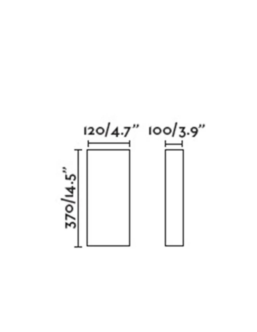 Aplique de pared Otton RCT vertical – Faro – Lámpara decorativa de lino en 2 colores