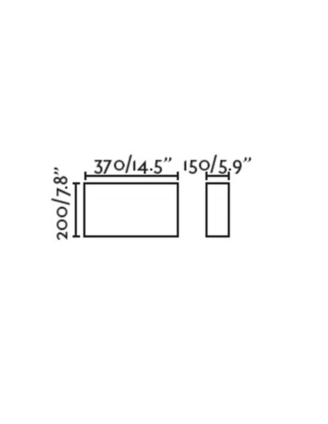 Aplique de pared Otton R horizontal – Faro – Lámpara de lino decorativa