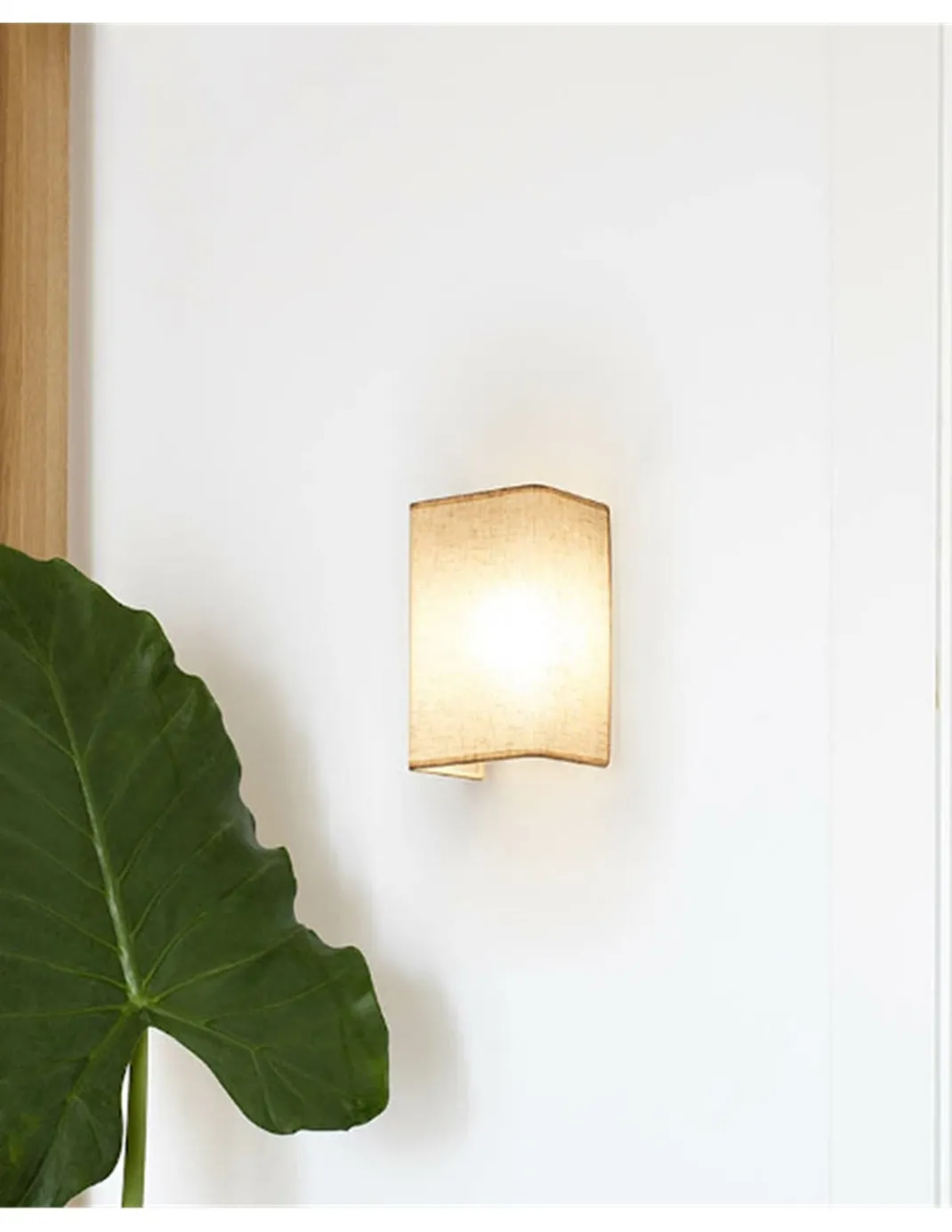 Aplique de pared Otton RTC vertical – Faro – Lámpara de lino