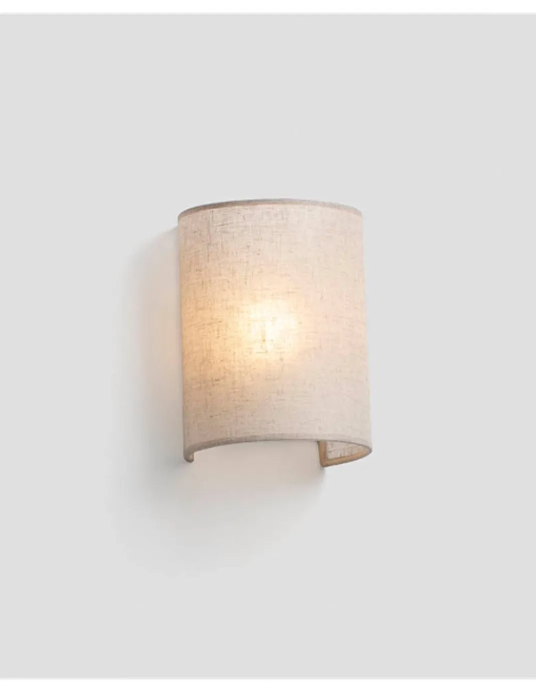 Aplique de pared Otton R vertical – Faro – Pantalla de lino en 2 colores