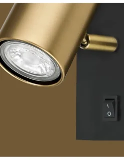 Aplique de pared Paros - AJP – Lámpara de lectura en dorado y negro