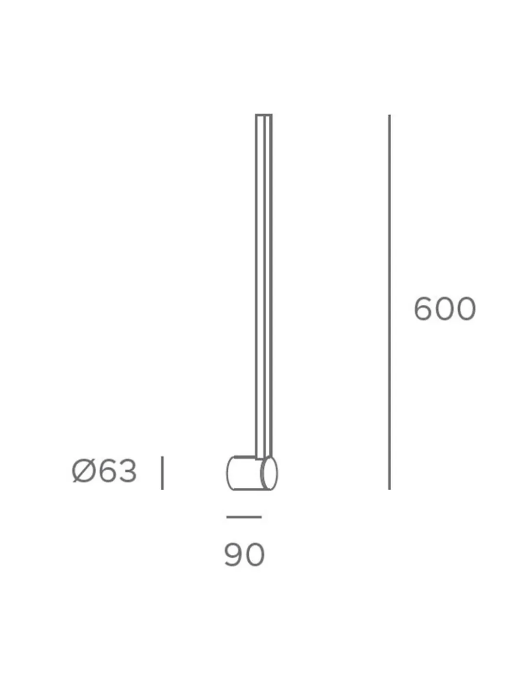 Aplique de pared Passeggio - FORLIGHT - Lámpara minimalista negra LED, IP54