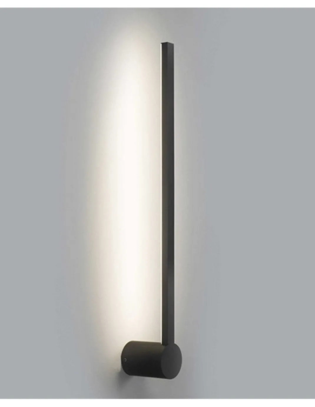 Aplique de pared Passeggio - FORLIGHT - Lámpara minimalista negra LED, IP54