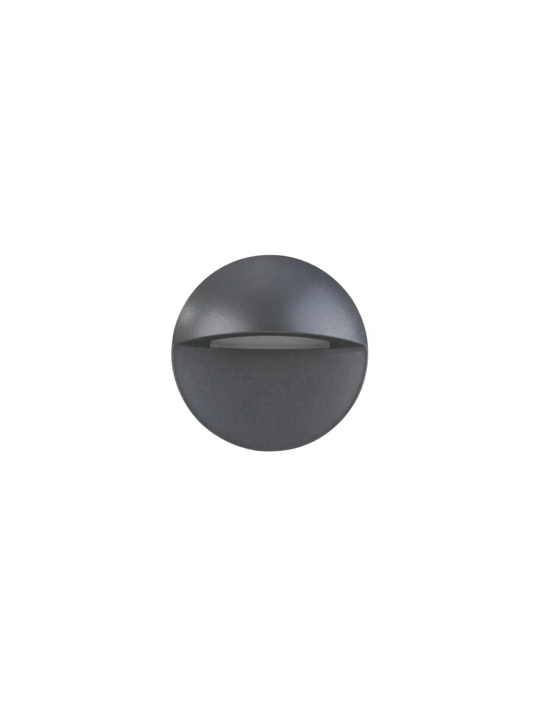 Aplique de pared Passeig - Nexia - Lámpara de exterior LED, diseño redondo en antracita