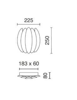 Aplique de pared Petal - Novolux Lighting - Lámpara decorativa en forma de flor