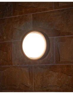 Aplique de pared Pilot - Iberlamp - Lámpara redonda de antracita