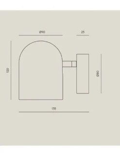 Aplique de pared Pipe – Aromas – Aplique orientable, Lámpara negra, LED 3000K