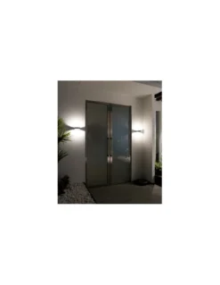 Aplique de pared Plaça - Nexia - Lámpara de exterior semicircular, luz ambiental