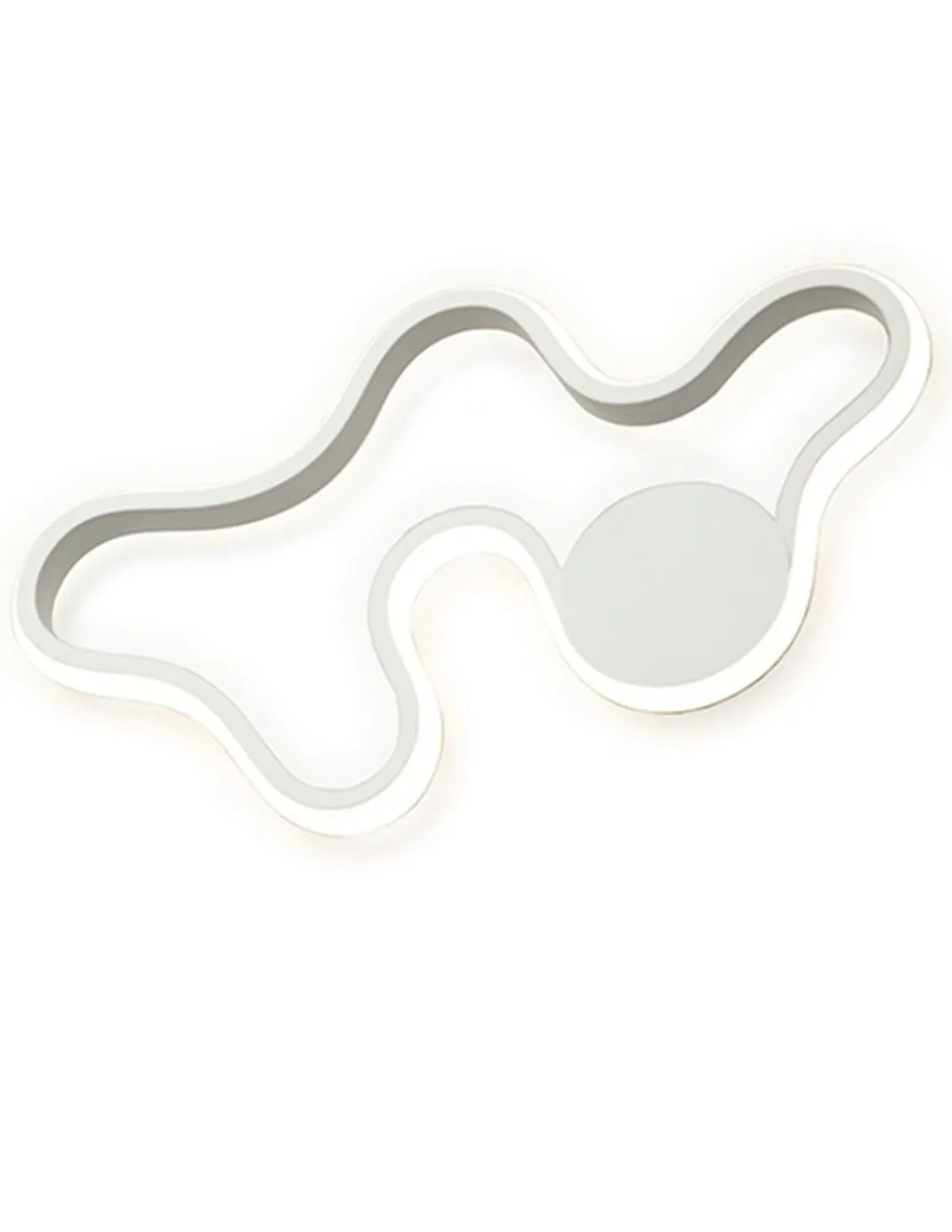 Aplique de pared/Plafón de techo Marea – Schuller – Lámpara minimalista LED, acabado blanco