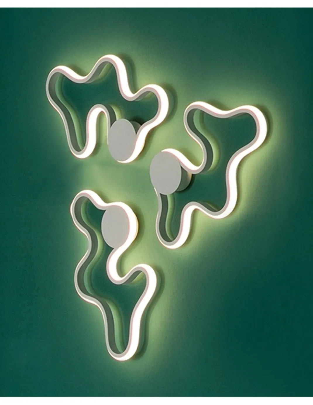 Aplique de pared/Plafón de techo Marea – Schuller – Lámpara minimalista LED, acabado blanco