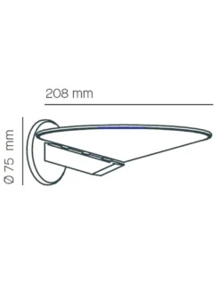 Aplique de pared Pla - Milán - Lámpara de pared minimalista LED en 3 colores