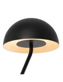 Aplique de pared Pure - Faro - Lámpara LED negra con cabezal redondeado