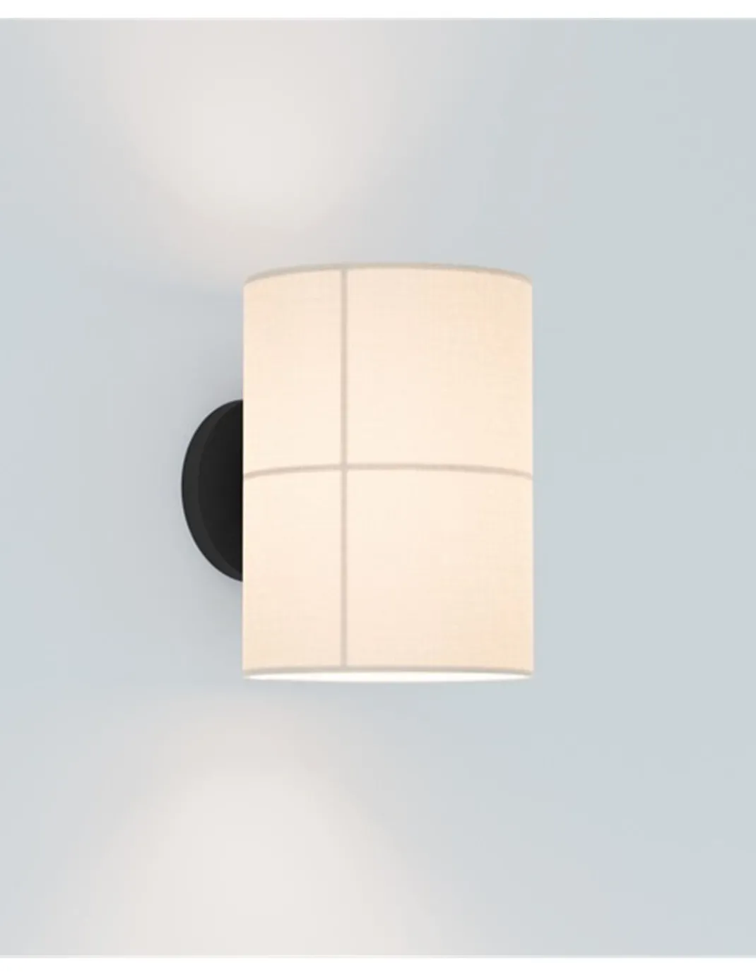 Aplique de pared Rania – Robin – Pantalla crema blanca en 2 tamaños
