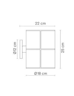Aplique de pared Rania – Robin – Pantalla crema blanca en 2 tamaños