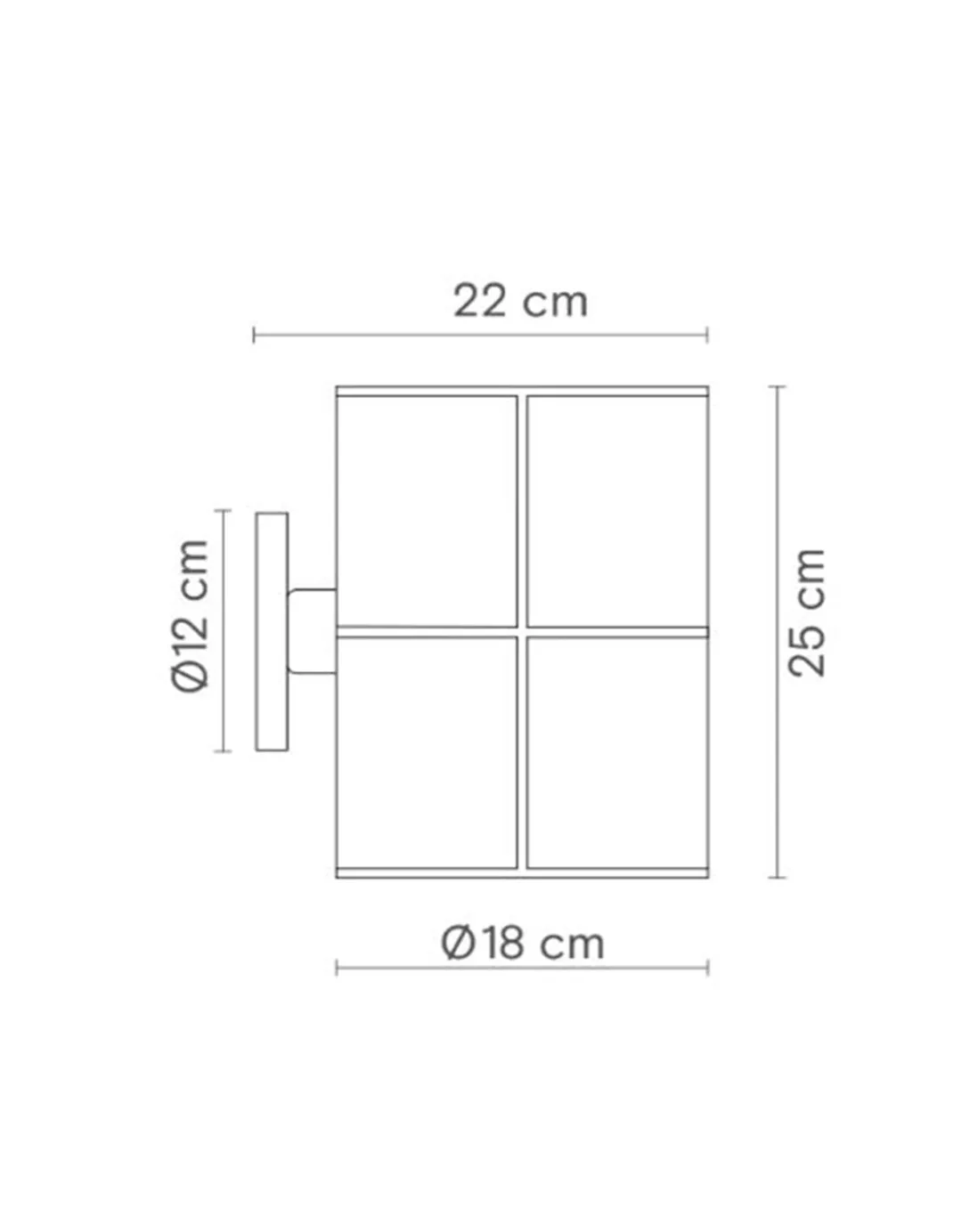 Aplique de pared Rania – Robin – Pantalla crema blanca en 2 tamaños