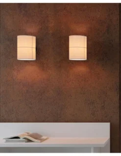 Aplique de pared Rania – Robin – Pantalla crema blanca en 2 tamaños