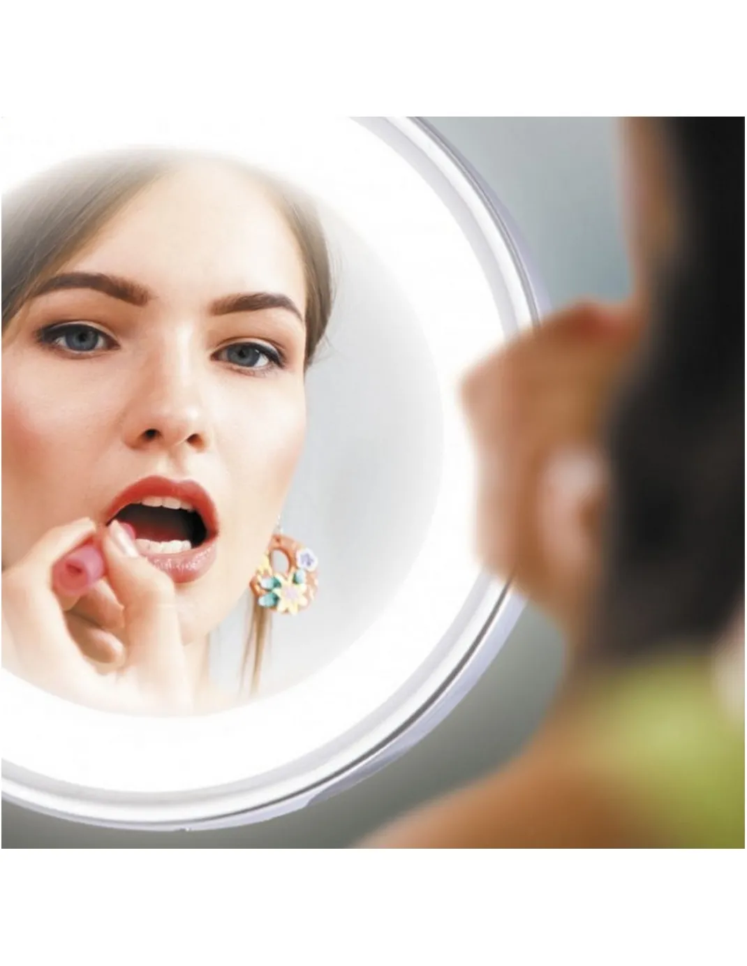 Aplique de pared Reflex - AJP - Espejo de aumento con luz LED para uso cosmético / maquillaje