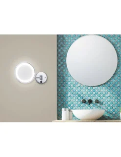Aplique de pared Reflex - AJP - Espejo de aumento con luz LED para uso cosmético / maquillaje