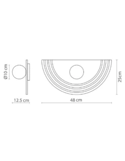 Aplique de pared Regina – Robin – Diseño minimalista disponible en 3 acabados